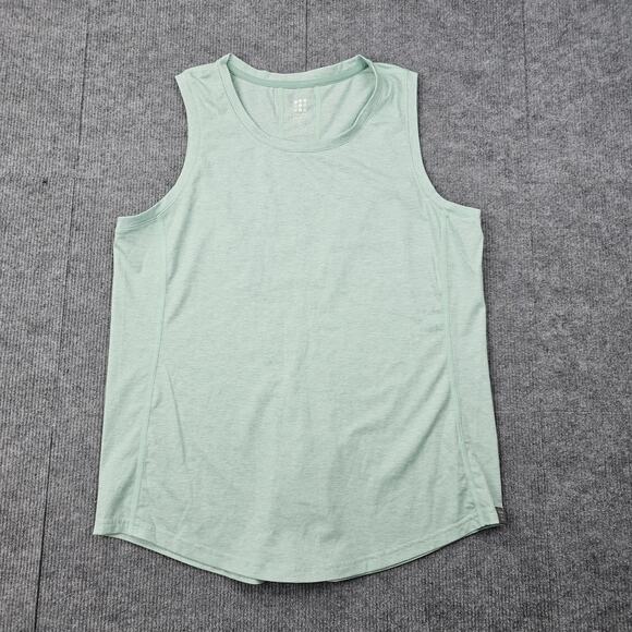 Title Nine Shirt Womens Large Green Tank Top Athletic Activewear Sleeveless Gym - Picture 1 of 7